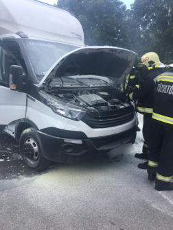 A tűz a motortérben keletkezett