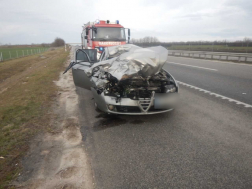 Baleset az M4-es autóúton