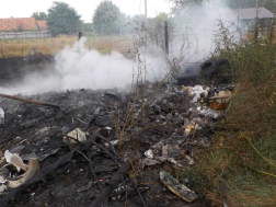 A tüzet a ceglédi hivatásos tűzoltók eloltották