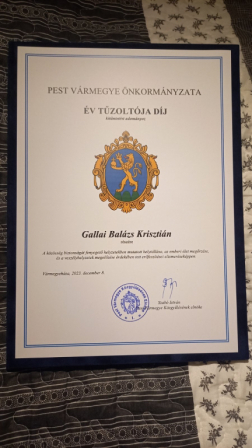 Szentendrei tűzoltó az Év Tűzoltója