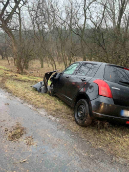 A gépkocsiban egy ember utazott