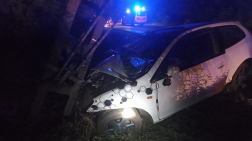 Árokba hajtott egy trélert vontató kisbusz szerdán éjjel az M5-ös autópályán