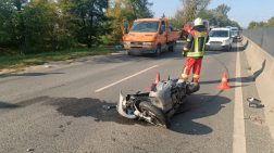 Motoros baleset Budakalászon
