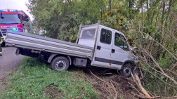 A teherautóban egyedül a sofőr utazott