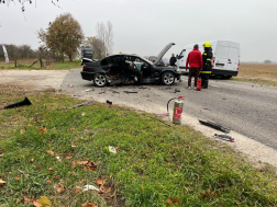 A dömsödi és a ráckevei tűzoltók végezték a műszaki mentési feladatokat