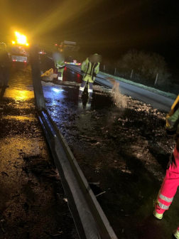 A dabasi tűzoltók végezték a műszaki mentési feladatokat.