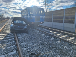 Vonatbaleset Kiskunlacháza közelében