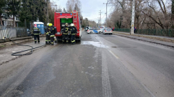 A tűzoltók lezárták az érintett területet