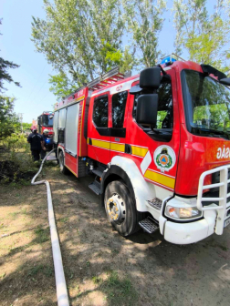 A tűzoltók átvizsgálták a leégett területet