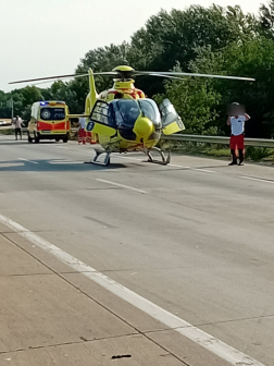 Mentőhelikopter is érkezett a helyszínre