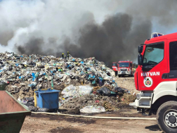 A tűz a közeli erdőre is átterjedt