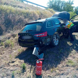 A monori tűzoltók végzeték a műszaki mentési feladatokat