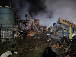 A tűzoltók átvizsgálták a leégett területet