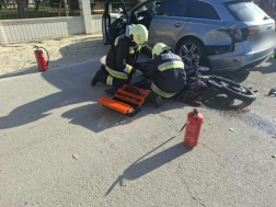 A ráckevei tűzoltók végezték a műszaki mentési feladatokat