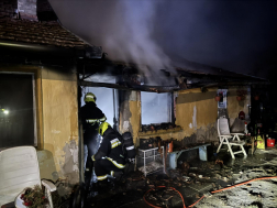 Családi ház konyhájában keletkezett tűz