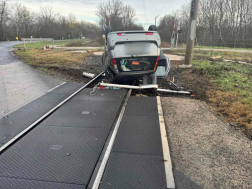 A tűzoltók megszüntették a forgalmi akadályt