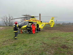 Mentőhelikopter is érkezett a helyszínre