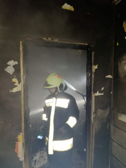 Nyolcvan négyzetméteres épületben keletkett tűz