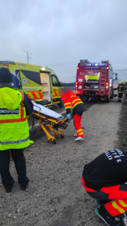 A ceglédi hivatásos tűzoltók végezték a műszaki mentési feladatokat