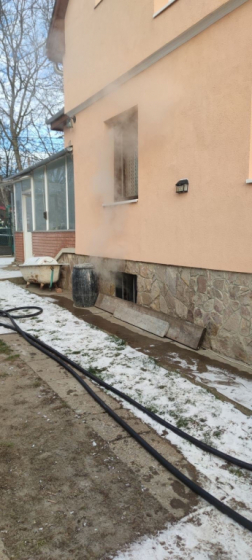 Kazánhelyiségben keletkezett a tűz