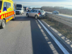  	Baleset az M5-ös autópályán