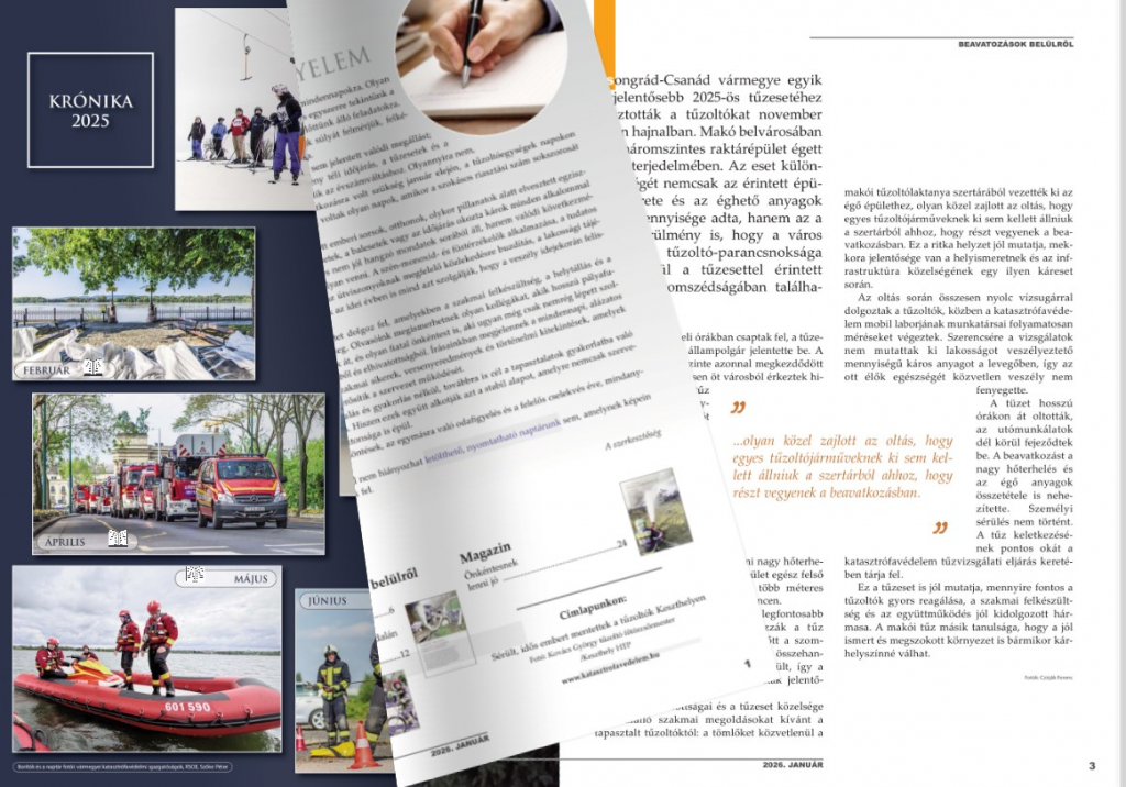 Katasztrófavédelem elektronikus lap