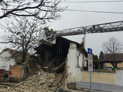 Épületomlás Szentendrén