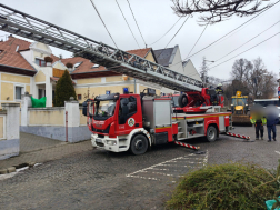 Használaton kívüli épület fala omlott le