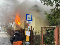 Egy szoba gyulladt ki