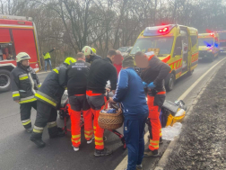 Baleset a 2-es főúton