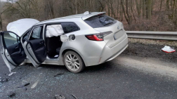 Baleset a 2-es főúton