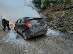 Személyautó égett Tahitótfalun