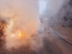 Személyautó égett Tahitótfalun