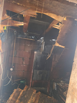 Családi ház mellé épített kazánház égett 