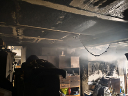 A tűzoltók átvizsgálták az épületet