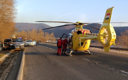 Mentőhelikopter is érkezett a helyszínre
