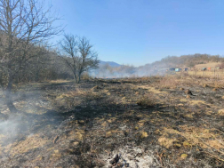 A tűzoltók átvizsgálták a leégett területet