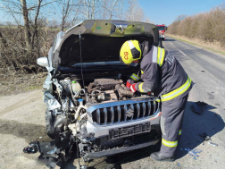 Baleset Jászkarajenő közelében