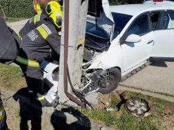 A ceglédi hivatásos tűzoltók végezték a műszaki mentési feladatokat