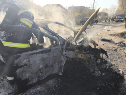 A tűz veszélyeztette az épületet is 