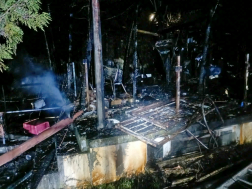 A tüzet a gödöllői tűzoltók oltották el