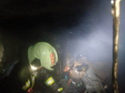 A tűzoltók átszellőztették a pincét