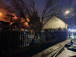 A lakóház is teljesen égett