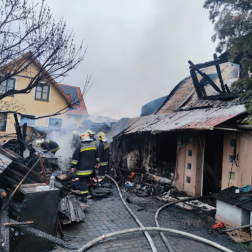 A ház teljesen kiégett