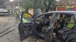 Kigyulladt egy gépkocsi Gyömrőn