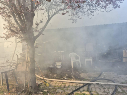 Teljes egészében égett az épület