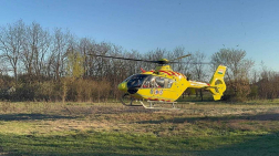 Mentőhelikopter is érkezett a helyszínre