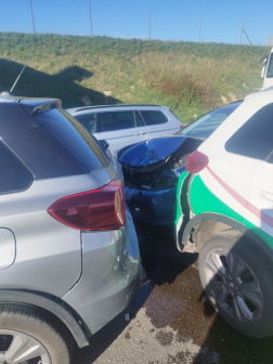 A tűzoltók átvizsgálták a járműveket