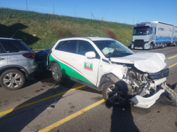 A műszaki mentés ideje alatt az érintett útszakaszt lezárták