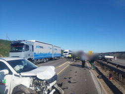 Torlódás alakult ki az érintett útszakaszon